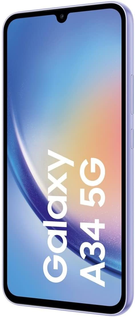 Samsung Galaxy A34 5G Smartphone Dual-SIM 8 GB / 256 GB Violet Lavendel 256 GB, Lavendel 256 GB