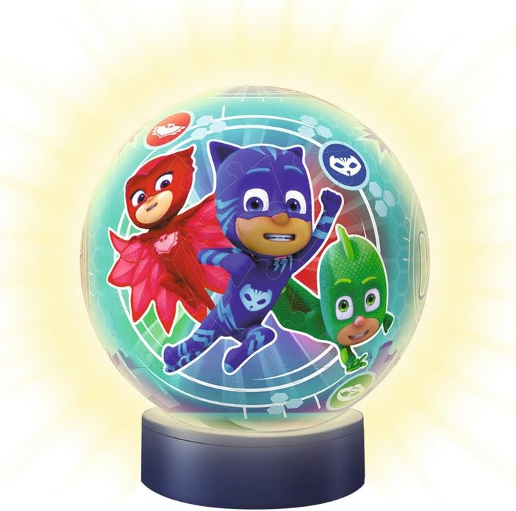 Ravensburger – Puzzle 3D Lampe, PJ Masks (11773)