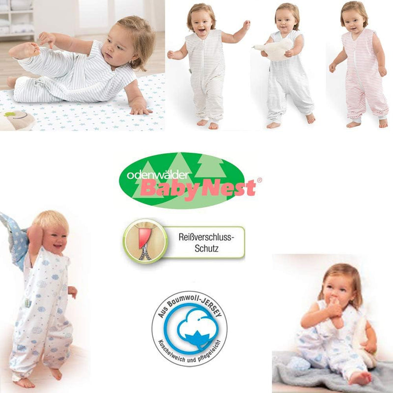 Odenwälder Sommerschlafsack Sommer-Schlafoverall Hopsi 86-92 cm, Baumwoll-Jersey, Made in Germany
