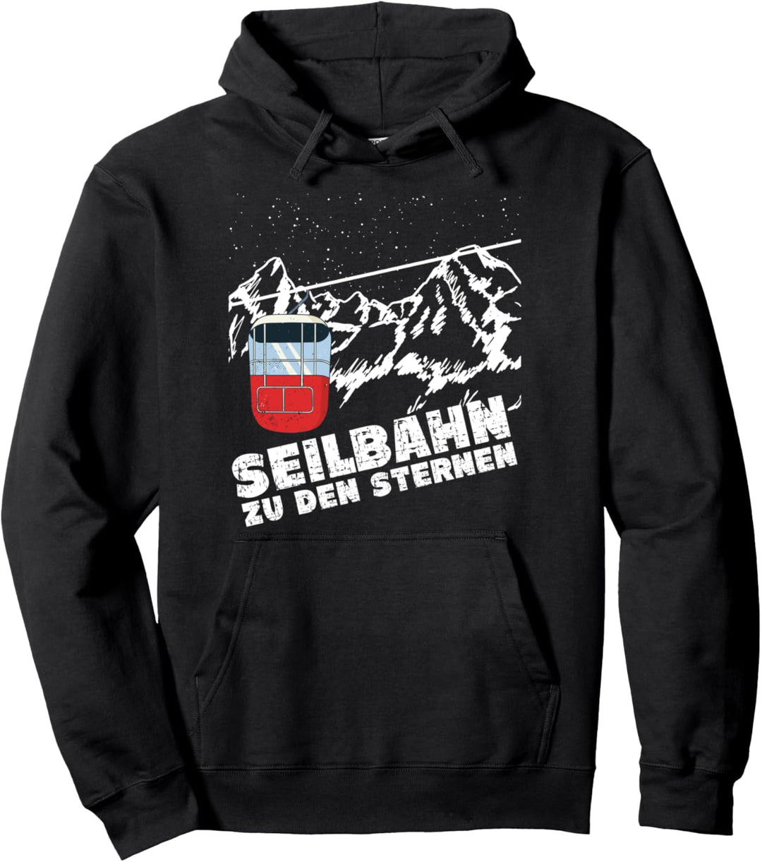 Seilbahn zu den Sternen - Gondel Bergbahn Kabelbahn Seilbahn Pullover Hoodie