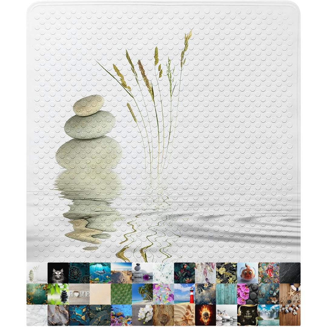 Sanilo Badematte 53 x 53 cm, rutschfeste Duschmatte für Dusche und Badewanne, Antirutschmatte maschi