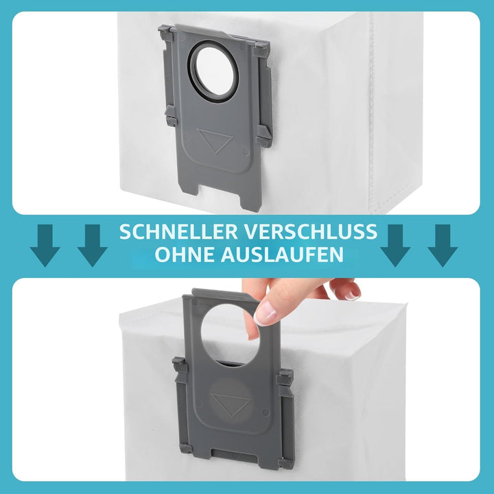 14 Stück Staubbeutel für Roborock S7 MaxV Ultra /S7 pro Ultra/Q7 Max / Q7 Max+/Q7 Max+Plus/ S8+/Q5+