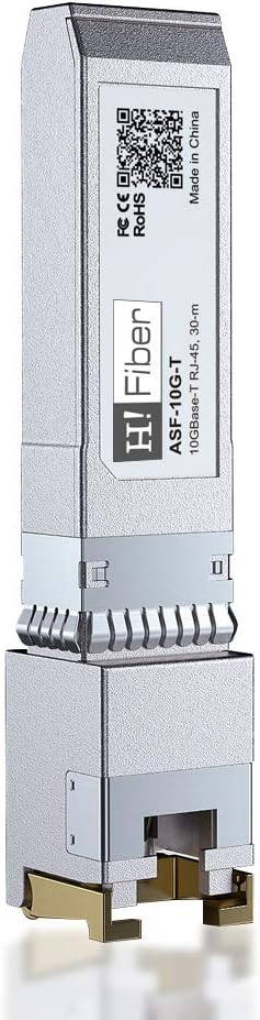 H!Fiber.com für HPE 1.25/2.5/5/10GBASE-T SFP+ Transceiver, SFP+ to RJ45, 10G Kupfer SFP+ zu Ethernet