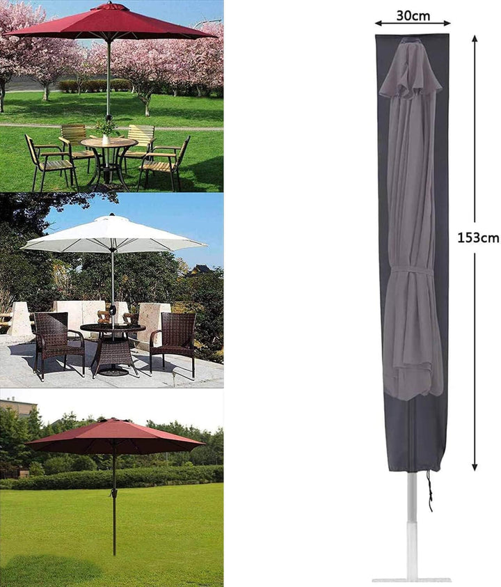 PATIO PLUS Sonnenschirm Schutzhülle, Wasserdicht Sonnenschirm Schutzhülle 2 m Durchmesser Abdeckhaub