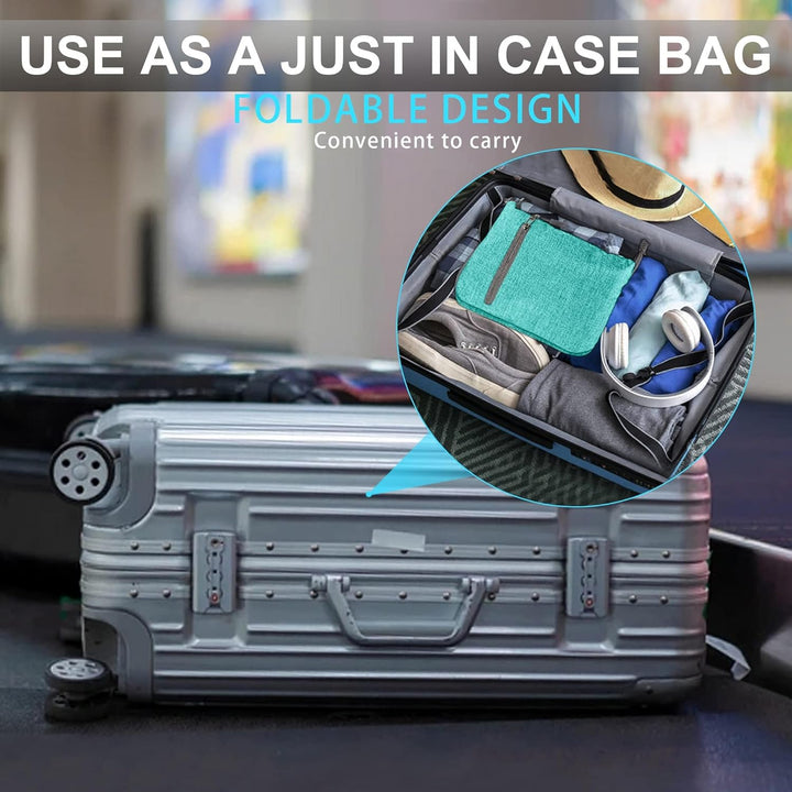 Vomgomfom 115L Reisetasche mit Schuhfach, Grosse Falttasche für Camping, Reisen, Fitness, Minzgrün E
