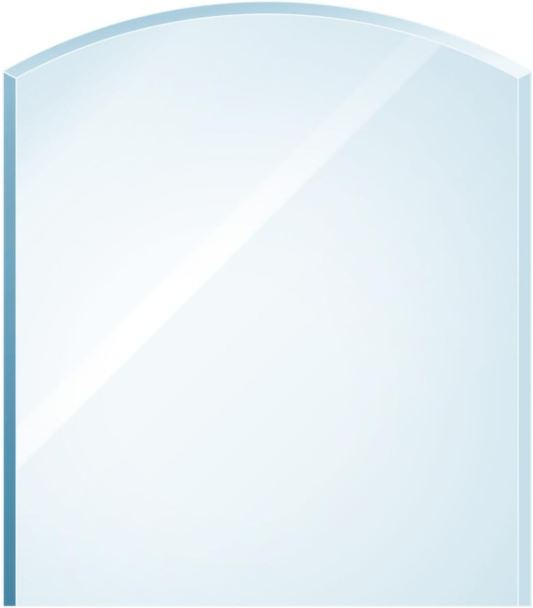 raik B40014 Raik Kamin Glasplatte Zunge flach inkl. Facette