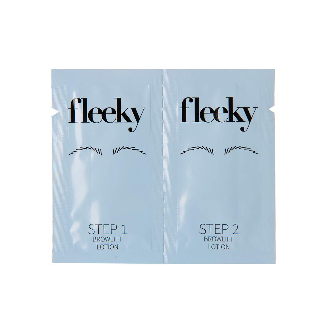 fleeky Browlift Sachets 1 ml - One shot Doppelkammer-Sachet mit 2-Phasen Augenbrauen Lifting Gel zum