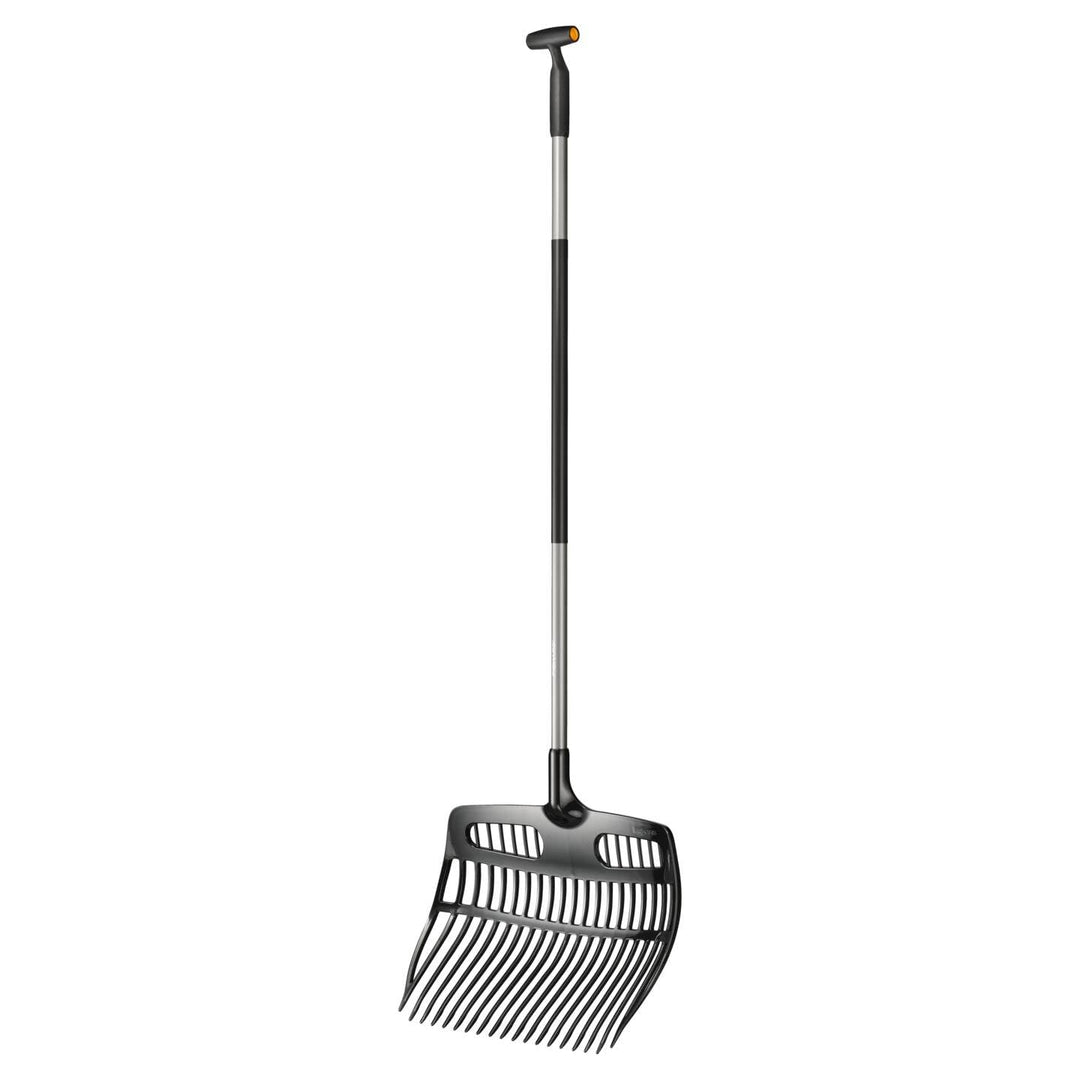 Fiskars Schaufelrechen, Ergonomic, Kombination aus Schaufel und Rechen, Länge: 150 cm, Breite: 48 cm
