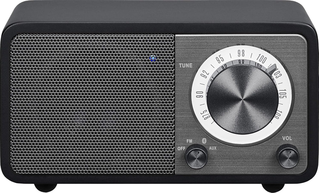 Sangean WR-7 tragbares Desktop-Radio (FM-RDS-Tuner, Bluetooth, AUX-In, integrierter Lautsprecher, Ak