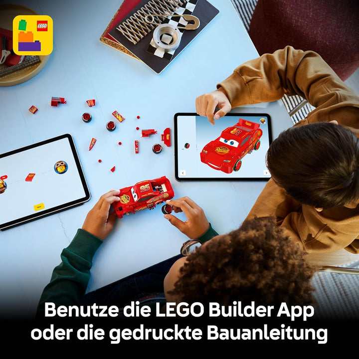 LEGO Speed Champions | Lightning McQueen - Spielzeug zu Cars von Disney Pixar - DIY Deko für Kinderz