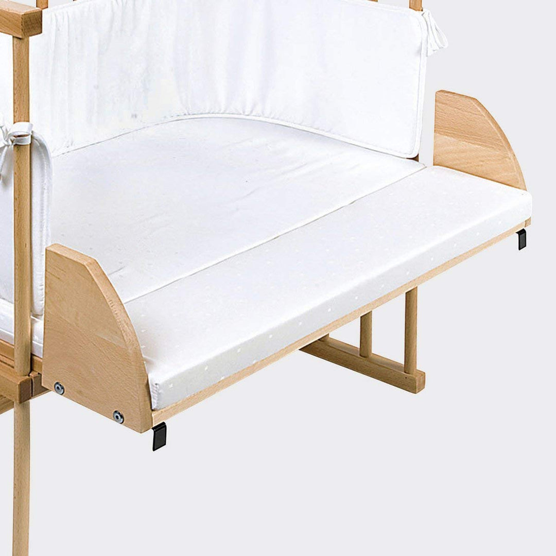 babybay Beistellbett Verlängerungsseite inkl. Matratzenergänzung weiss passend für Modell Original u