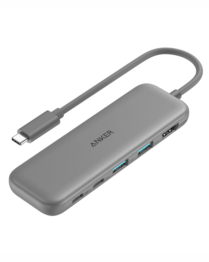 Anker USB C Hub, 332 USB-C Hub (5-in-1) mit 4K HDMI Display, 5Gbps Datenanschluss und 2 USB-A Ports