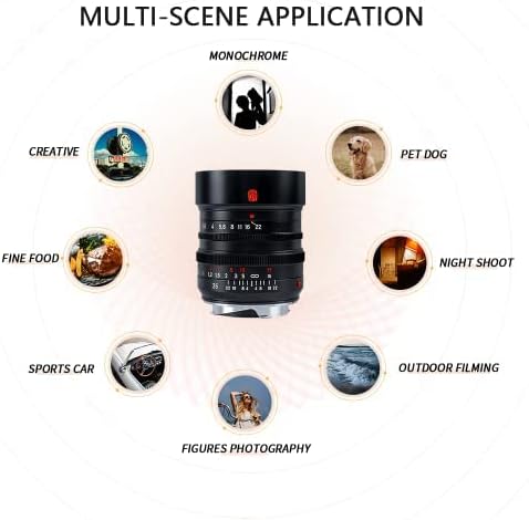 7artisans M35 mm f1.4 Full Frame Leica M-Mount Objektiv für Leica M4 M5 M6 M7 Leica SL, TL, CL-Serie