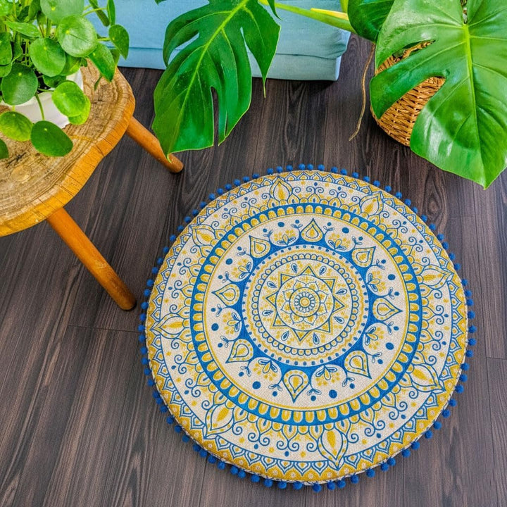 Mandala Life ART Böhmischer Hocker Osmanische Abdeckung -60x20 cm - Luxus-Hocker mit handwerklichem