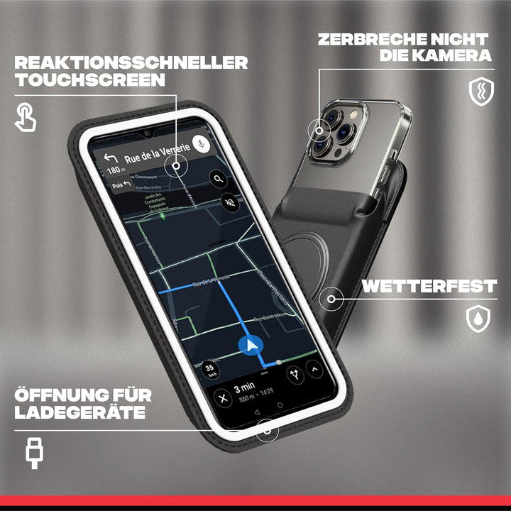 Shapeheart französische Innovation, magnetische Motorrad-Telefonhalterung mit Abnehmbarer wetterfest