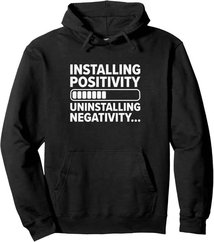 Positive Denker Installation optimistisches Glück der Menschen Pullover Hoodie