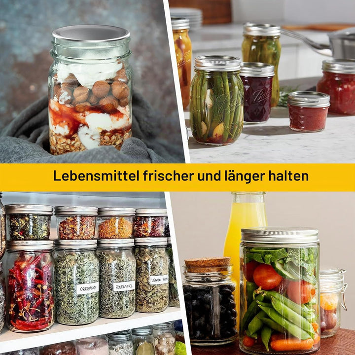 Elektrisches Einmachglas-Vakuumiergerät Kit für breite und normale Öffnung, HUIJUTCHEN kabelloses Ei