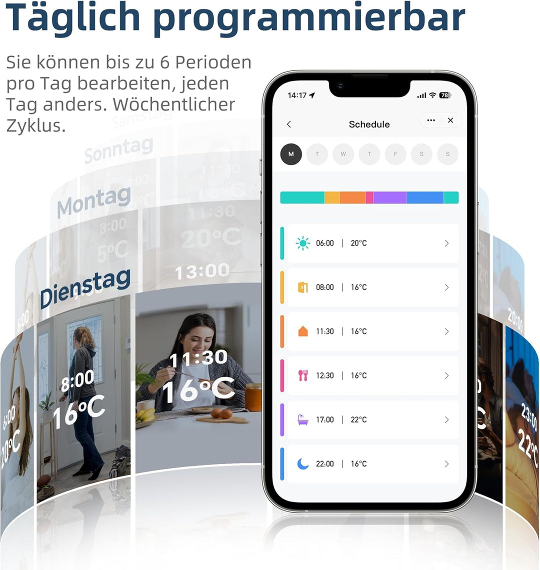 Beok Smart Heizkörperthermostat Zigbee Heizungsthermostat Raumthermostat Digital Benötigt Tuya Gatew