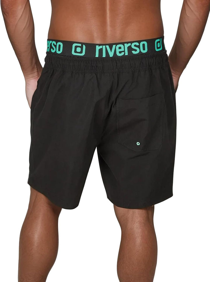 riverso Badehose Herren Regular Fit RIVBobby Kurze Hosen Badeshorts Schwimmhose Shorts Schnelltrockn