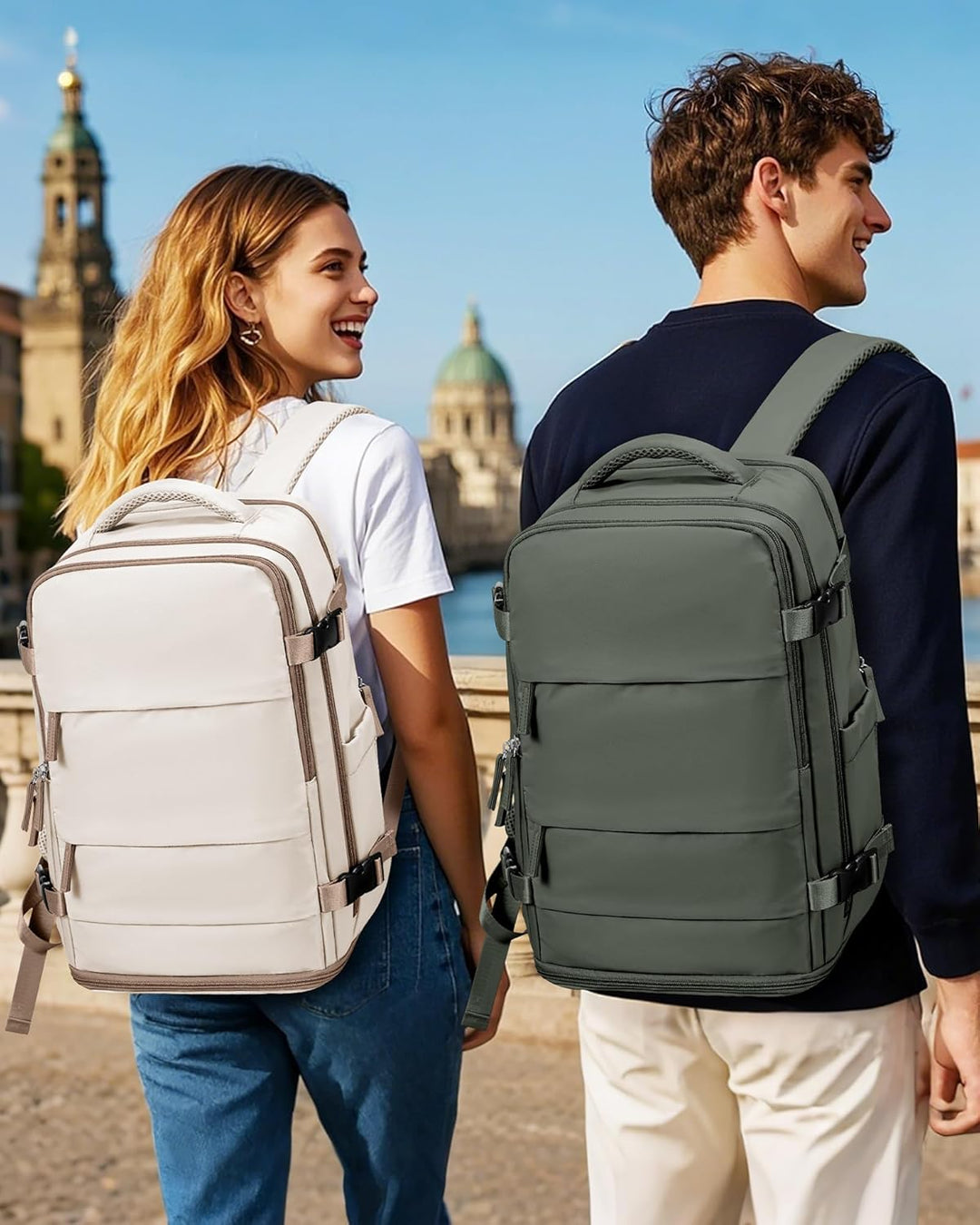 SZLX Grosser Reiserucksack Damen,Ryanair Handgepäck 40x20x25 Rucksack Easyjet Cabin Bag Rucksack Was