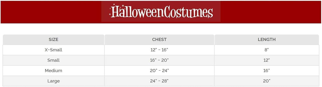 California Costume Papsthund-Haustierkostüm rot / weiss Large, rot / weiss Large