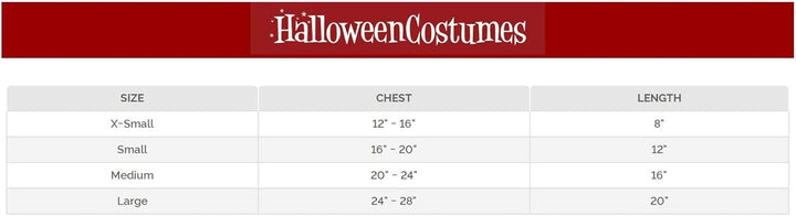 California Costume Papsthund-Haustierkostüm rot / weiss Large, rot / weiss Large