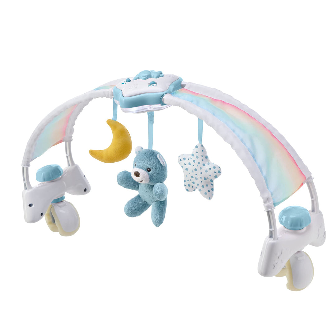 Chicco Regenbogen-Spielbogen für Kinderbett, 2in1 Evolutionskompatibel Next2Me, Babywanne mit Regenb