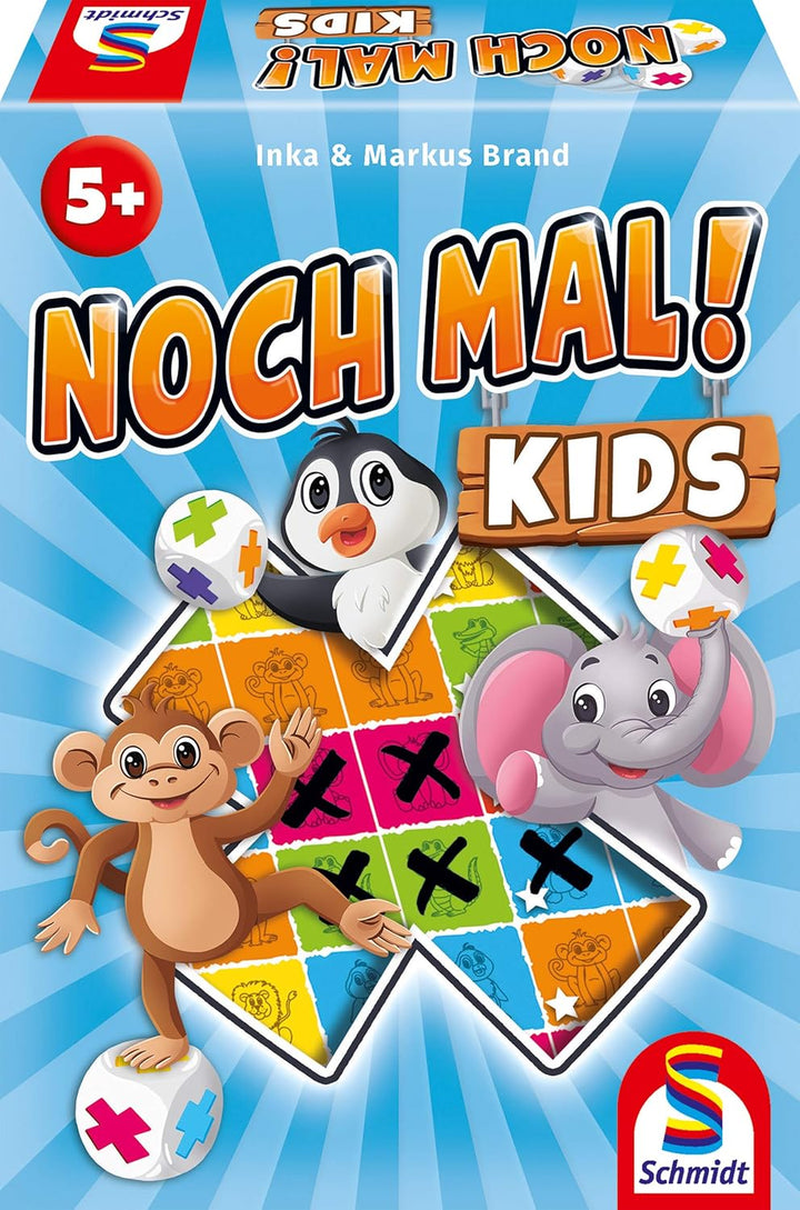 Schmidt Spiele 49327 Noch mal! & 40610 Noch mal Kids, Kinderspiel, Würfelspiel Bundle mit Noch mal K
