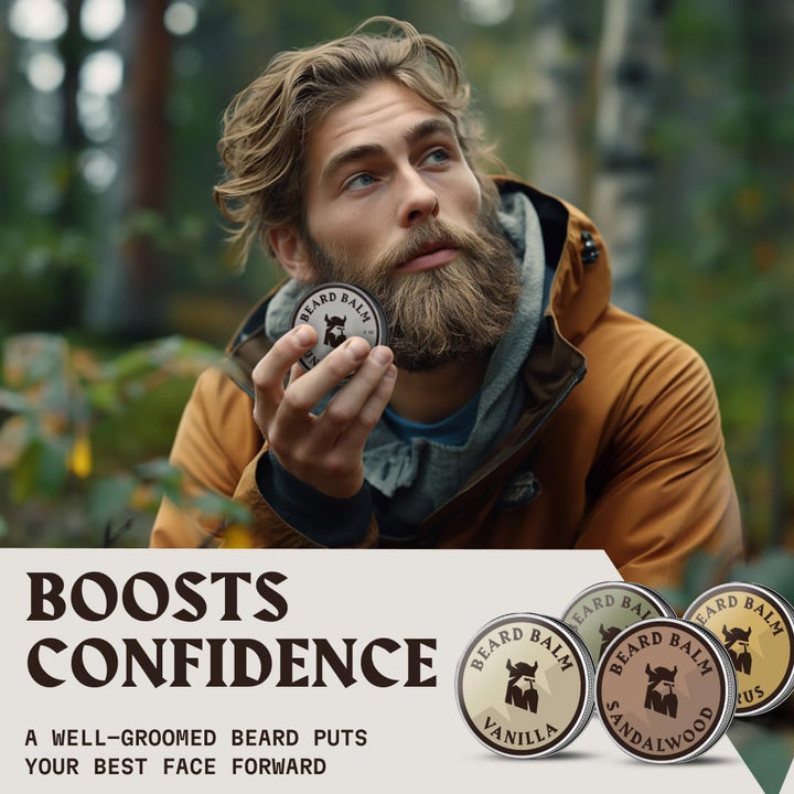 AOVSHEY Bartöl 60ML Beard Oil Bartwuchsöl, Bartwuchsmittel für einen kräftigen Bart, für die Pflege