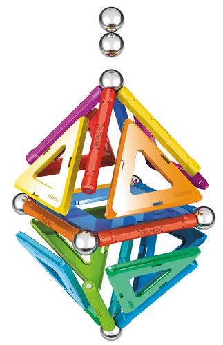 GEOMAG - CLASSIC RAINBOW - 32 Stück - Magnetische Bausteine für Kinder ab 3 Jahren - Hergestellt in
