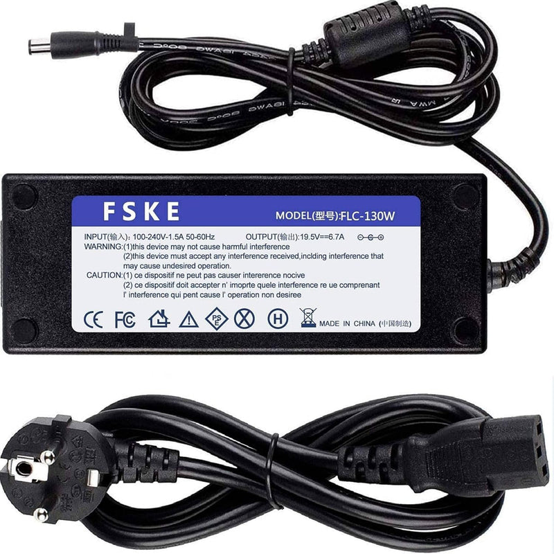 FSKE 130W Laptop Netzteil für Dell, 19.5V 6.7A Ladegerät für Dell Inspiron 15 5576 7000 7557 7559 XP