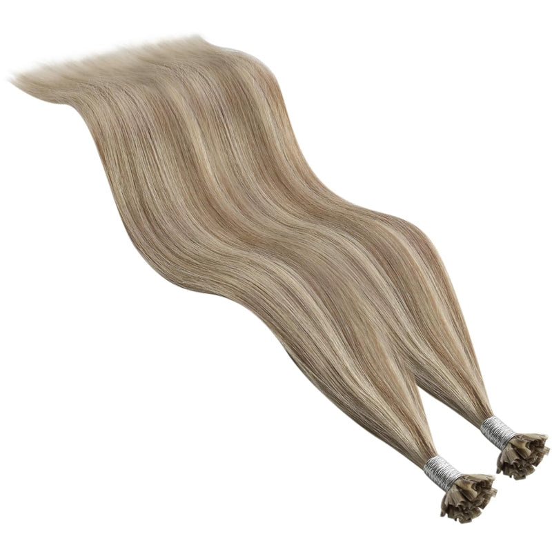 YoungSee Bonding Extensions Echthaar 40 cm Extensions Echthaar Bondings 1g Extensions Bondings Echth