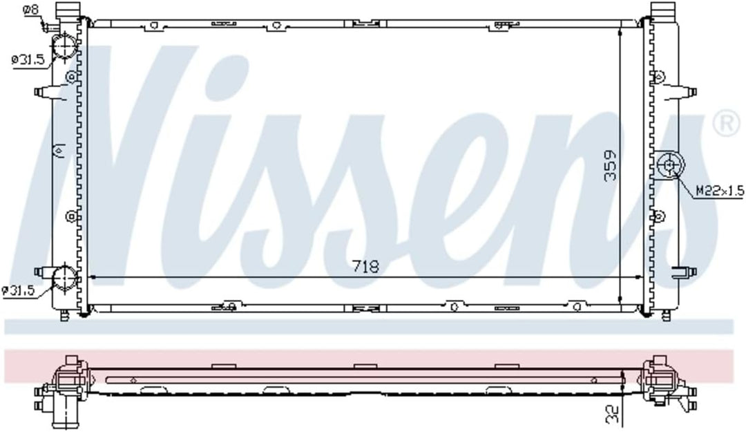 Nissens 65273A Wasserkühler