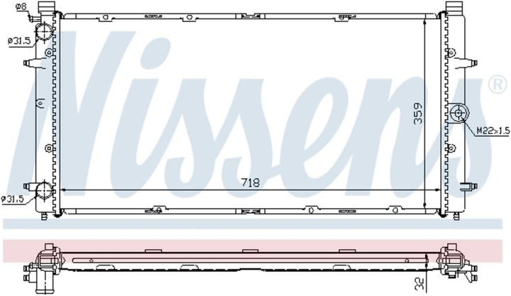 Nissens 65273A Wasserkühler