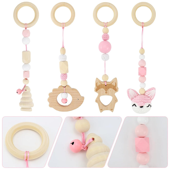 Spielbogen Baby Spielzeug ab 0 Monate 4 Stück Spielebogen Babies Toys Spielbögen Baby Gym Anhänger H