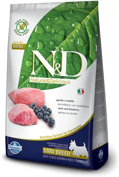 Farmina, N&D, Adult, Mini, Lamm und Heidelbeere 2.5 kg Multicolour, Multicolour