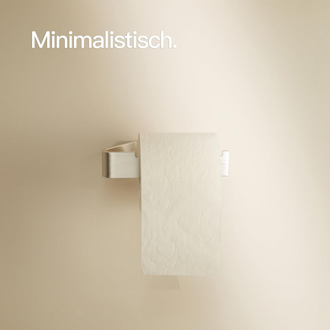 Designfabrik Hamburg Toilettenpapierhalter ohne Bohren | Klopapierhalter zum Kleben | Klorollenhalte