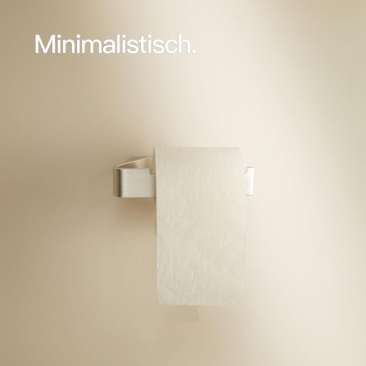 Designfabrik Hamburg Toilettenpapierhalter ohne Bohren | Klopapierhalter zum Kleben | Klorollenhalte
