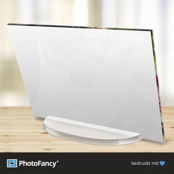 PhotoFancy® - Acryl Glas mit Foto Bedrucken - Acrylglas Personalisieren - Foto-Aufsteller mit eigene