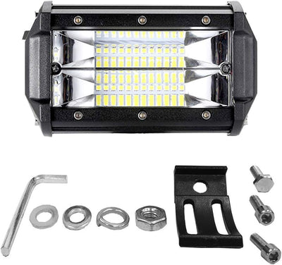 AufuN LED Arbeitsscheinwerfer 72W LED Zusatzscheinwerfer Offroad Scheinwerfer 21600LM 10-30V 6000K A