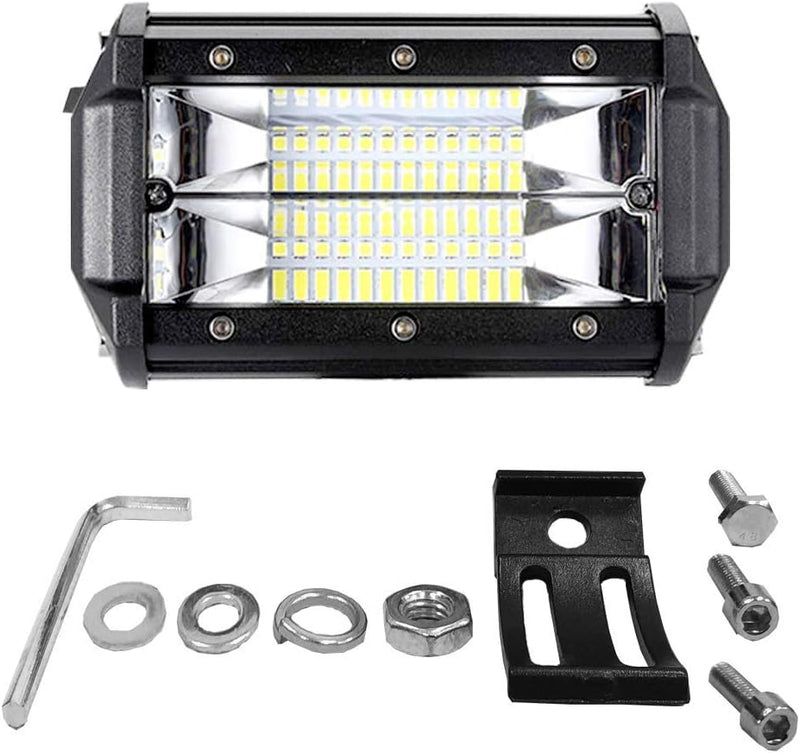 AufuN LED Arbeitsscheinwerfer 72W LED Zusatzscheinwerfer Offroad Scheinwerfer 21600LM 10-30V 6000K A