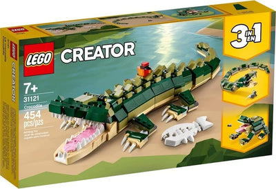 LEGO Creator 3-in-1 Krokodil 31121 Building Toy Featuring Wild Animal Toys (454 Teile)