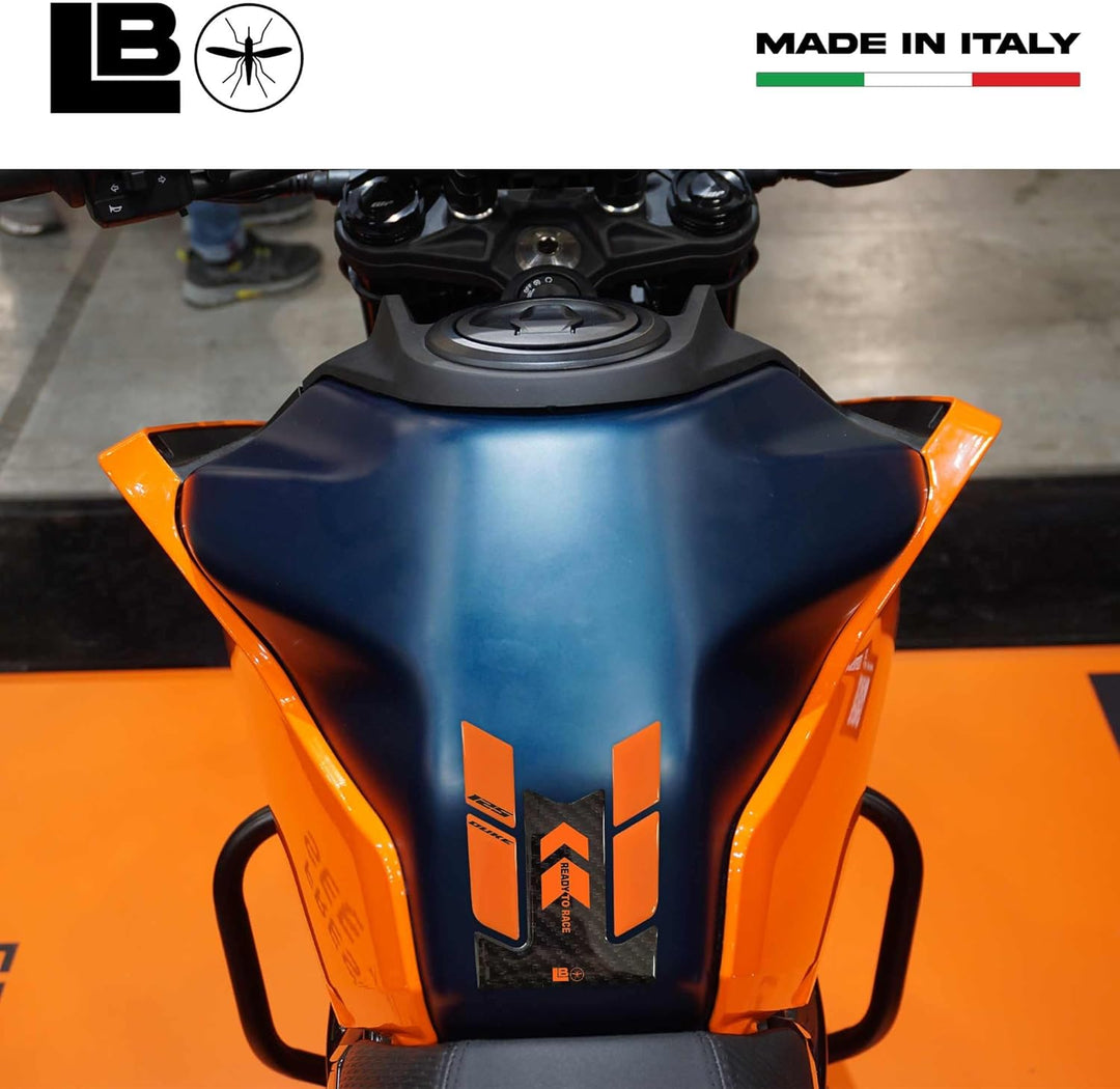 labelbike - 3D Aufkleber Motorrad Tankpad Schutz und Dekoration aus Harz kompatibel mit KTM 125 Duke