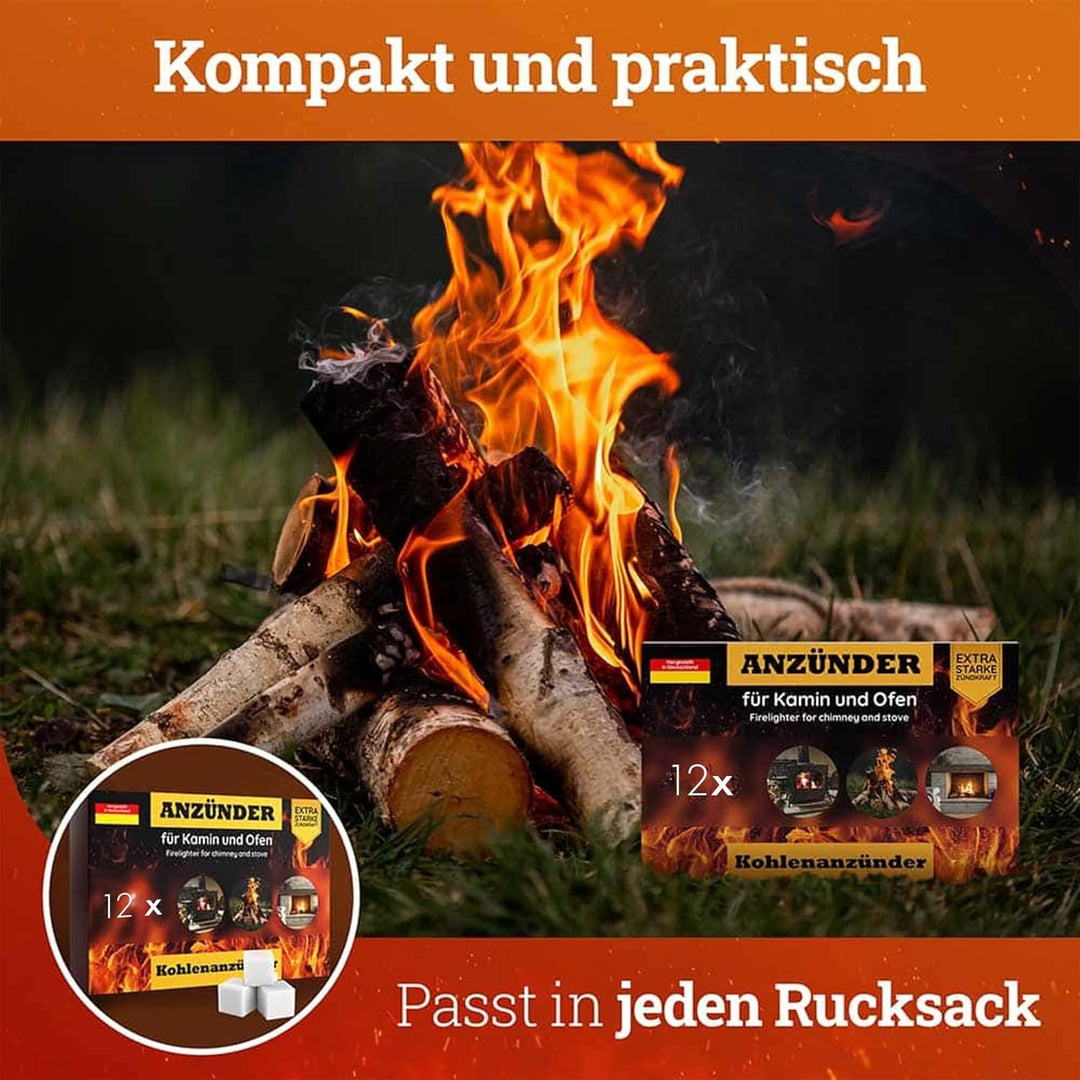 Blumixx Anzündwürfel – Grillanzünder, Kaminanzünder und Kohleanzünder – Perfektes Grill Zubehör für