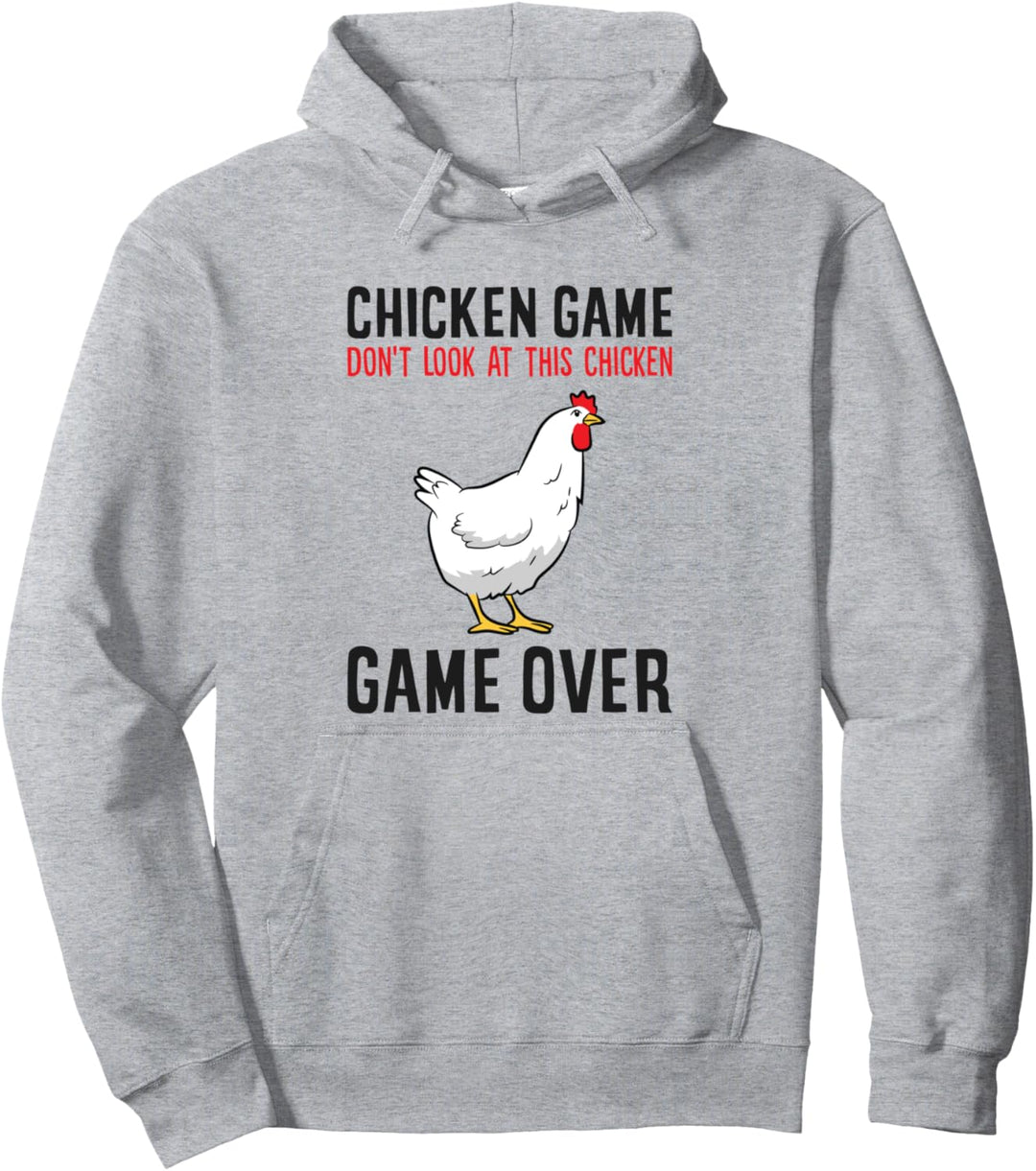 Lustiges Huhn Spiel Don't Look At This Chicken Pullover Hoodie