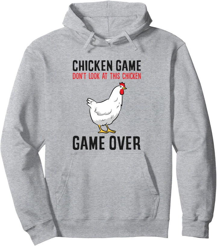 Lustiges Huhn Spiel Don't Look At This Chicken Pullover Hoodie