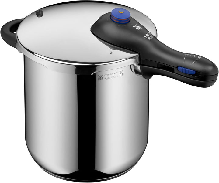WMF Perfect Plus One Pot Schnellkochtopf Induktion 8,5l, Dampfkochtopf mit Flammschutz, grosses Koch