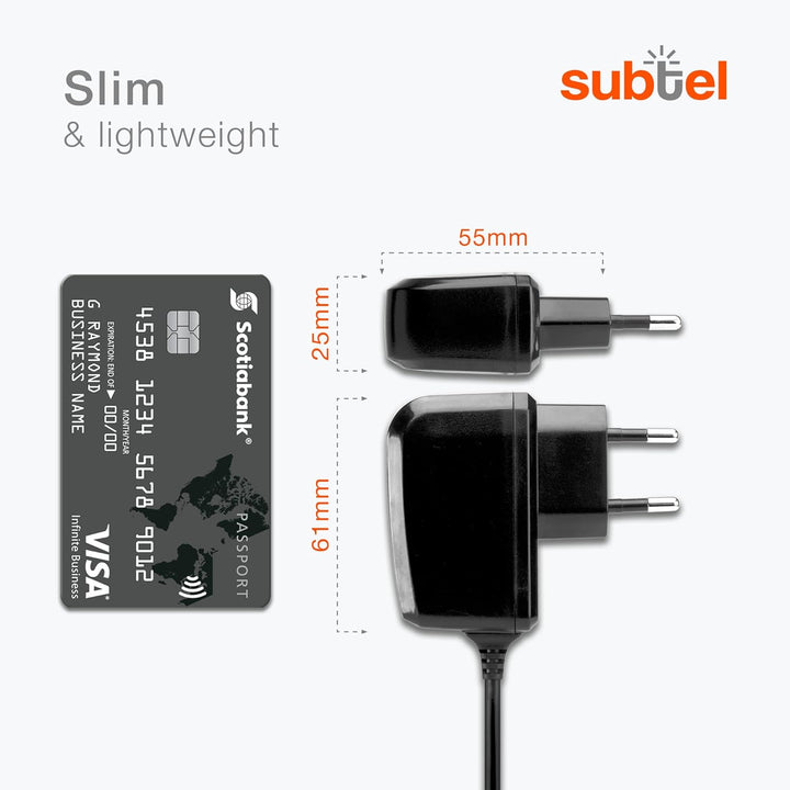 subtel Micro USB Ladegerät - 1A / 1000mA Ersatz Ladekabel kompatibel mit Sony SRS-XB31, SRS-XB10, SR