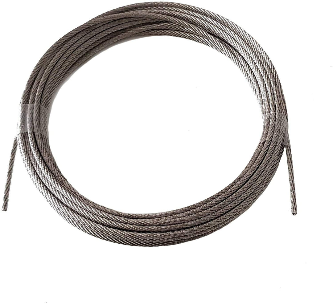 Drahtseil 2,5mm 50 Meter Geländerseil Edelstahl 7X7 EN 1.4401 mittelweich A4 NIRO, Nirosta 50 Meter