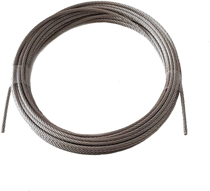 Drahtseil 2,5mm 50 Meter Geländerseil Edelstahl 7X7 EN 1.4401 mittelweich A4 NIRO, Nirosta 50 Meter